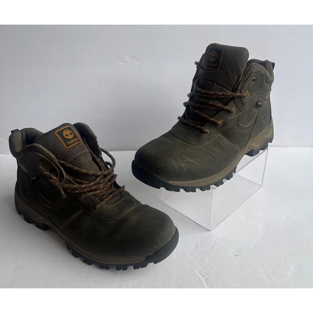 Timberland Boys Waterproof Hiking Boots Brown Black US 6.5 Youth